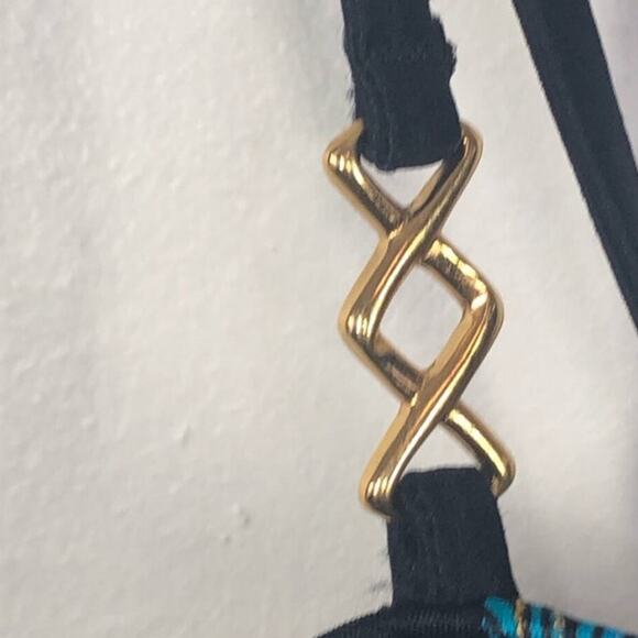 Jantzen Vintage 80s/90s Black One-Piece Swimsuit NWT Size M Retro - Picture 11 of 16